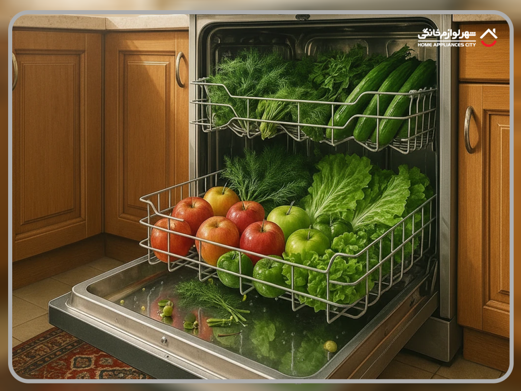 شستن میوه در ظرفشویی